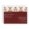 Burgundy and Cream Damask Wedding Invitation