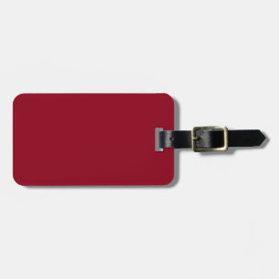 Burgundy and Cream Luggage Tag