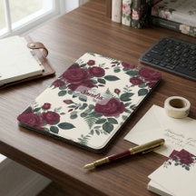 Burgundy and Forest Green