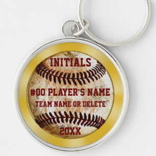 Burgundy and Gold Baseball Team Gifts, Your Key Ring