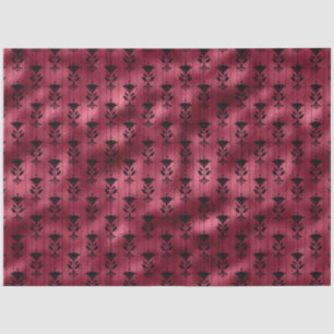 Burgundy and Gold Tiger Series Design 10 Tissue Paper