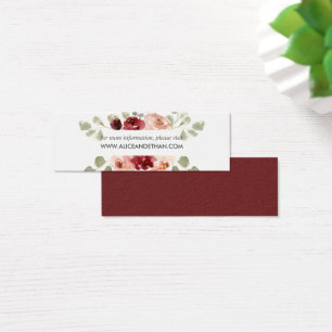 Burgundy And Greenery Floral Wedding Website