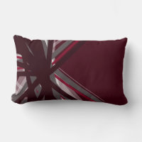 Burgundy and Grey Artistic Abstract Design