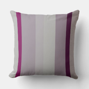 Burgundy and pink Abstract Stripes Cushion