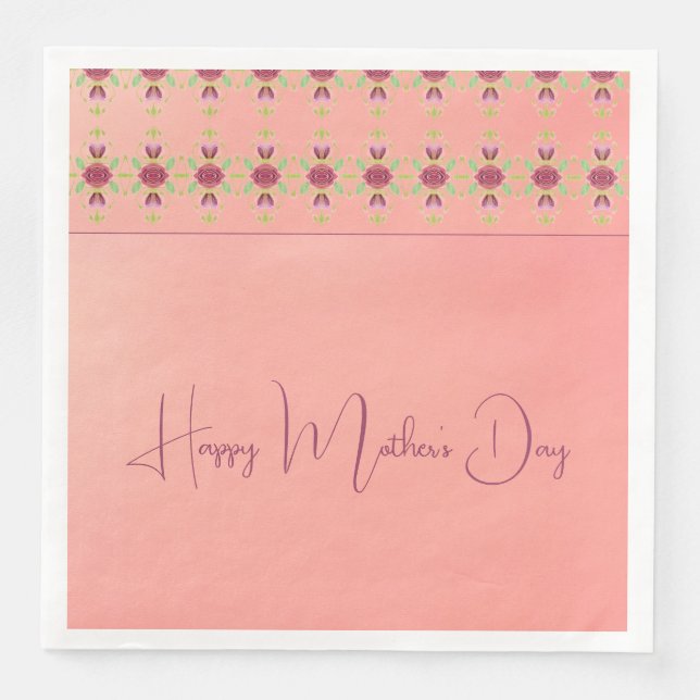 Burgundy And Pink  Napkin (Front)