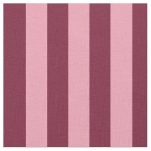 Burgundy And Pink Stripe Pattern Bold Cherry Red Fabric