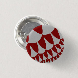 Burgundy and Silver Scales 3 Cm Round Badge
