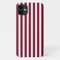 Burgundy and white candy stripes
