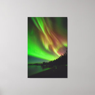 Burgundy Aurora Canvas Print