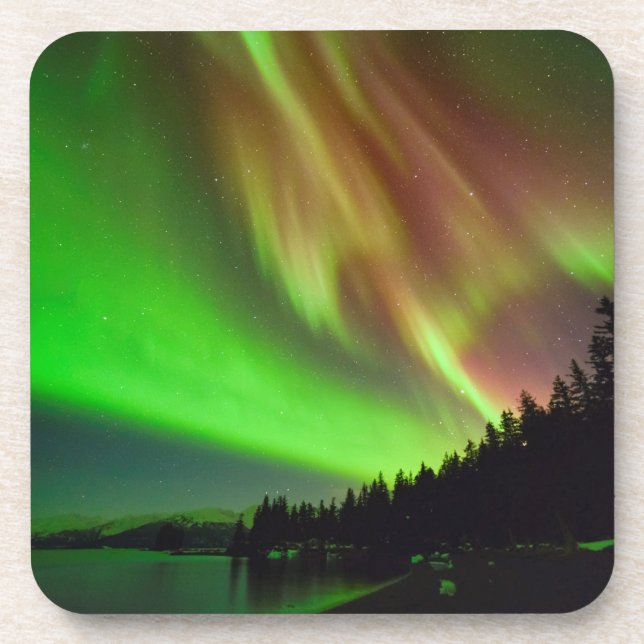 Burgundy Aurora Coaster (Front)