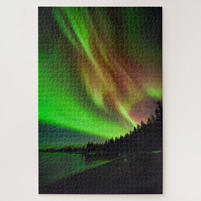 Burgundy Aurora Jigsaw Puzzle (Vertical)