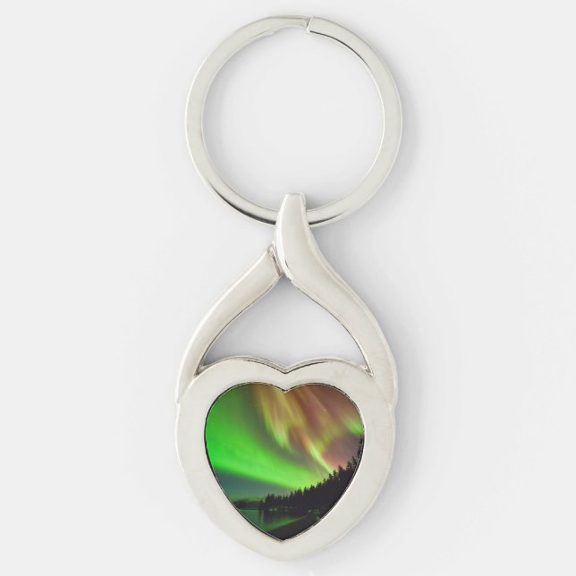 Burgundy Aurora Key Ring (Front)