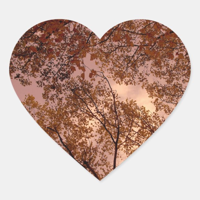 'Burgundy Autumn Abstract' Stickers (Front)