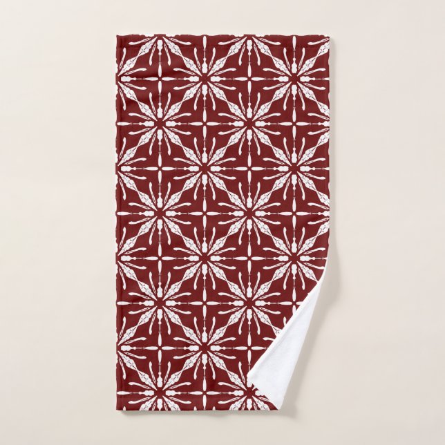 Burgundy Bath Collection Hand Towel (Hand Towel)