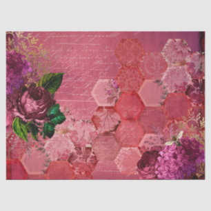 Burgundy Bee Series Design Fifteen Tissue Paper