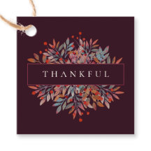 Burgundy Berries & Leaves Customisable Botanical