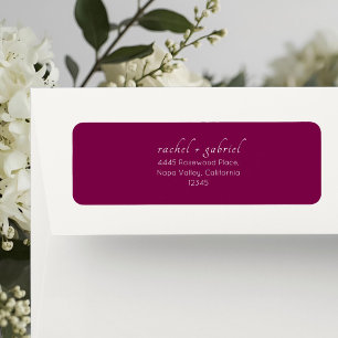 Burgundy Berry   Chic Simple Clean Wedding