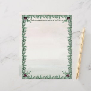 Burgundy Berry Holly Pine Christmas