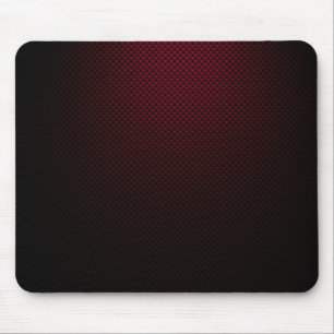 Burgundy black carbon fibre patterned mouse pad