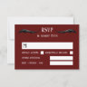 Burgundy Black Dragon Monogram Fantasy Wedding