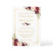 Burgundy Blush Bloom Floral Gold Frame Wedding