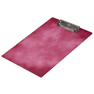 Burgundy Blush Cloud Effect Clipboard
