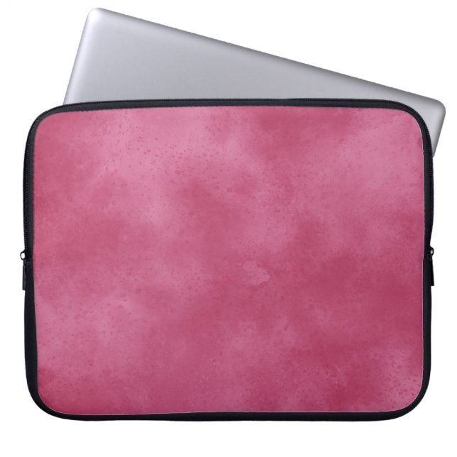 Burgundy Blush Cloud Effect  Laptop Sleeve (Front)