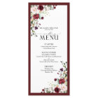 Burgundy Blush Floral Watercolor Script Wedding