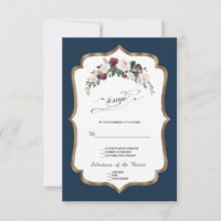 Burgundy Blush Ivory Floral Bloom Gold Wedding