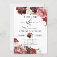 Burgundy blush mauve peonies gold rise and shine