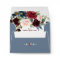 Burgundy Blush Navy Floral Wedding Return Address