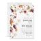 Burgundy Boho Fall Floral Wedding Invitation