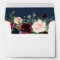 Burgundy Botanical Floral Navy Blue for 5x7 cards