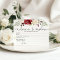 Burgundy bridal advice and wishes card