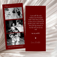 Burgundy Bridesmaids Proposal Strip Photo Booth