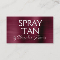Burgundy Brushed Metal Spray Tan