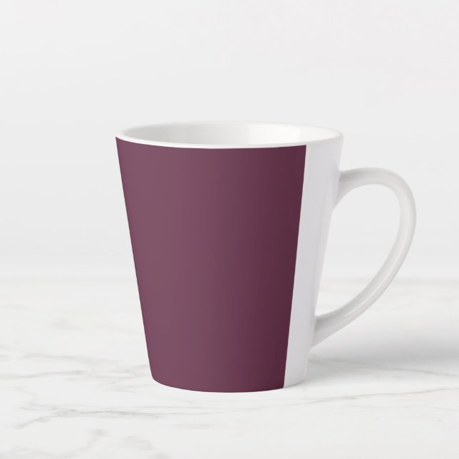 Burgundy Ceramic Latte Mug (Right)