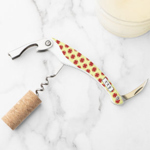 Burgundy Clover Ribbon by Kenneth Yoncich Corkscrew