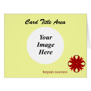 Burgundy Clover Ribbon Template by Kenneth Yoncich