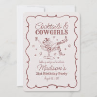 Burgundy Cocktails and Cowgirls Nash Birthday