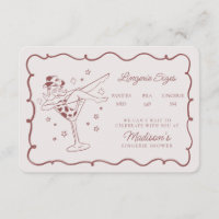 Burgundy Cocktails Cowgirls Lingerie Sizes Insert