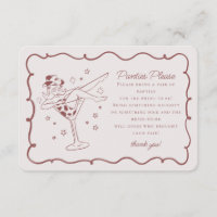 Burgundy Cocktails Cowgirls Panties Please Insert