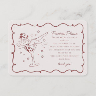 Burgundy Cocktails Cowgirls Panties Please Insert