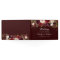 Burgundy Confetti Floral Wedding Guest Book