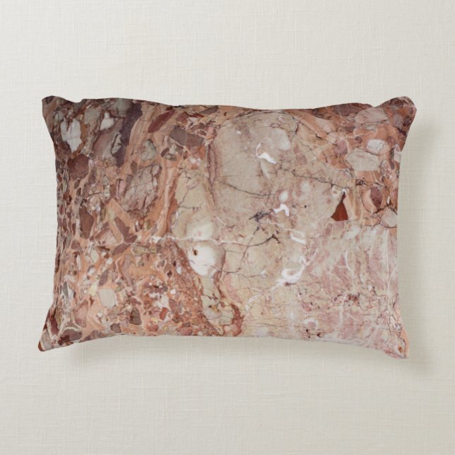 Burgundy Crimson Stoney Pebble Marble finish Decorative Cushion (Back)