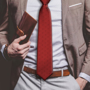 Burgundy Custom Name Monogram Quote Tie