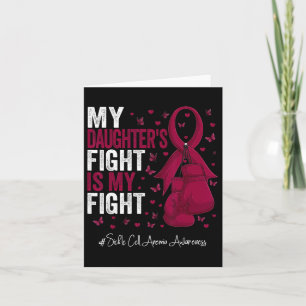Burgundy Daughter Sickle Cell Anaemia Awareness Card