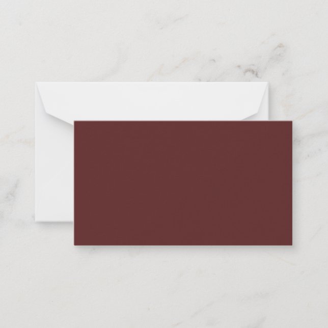 Burgundy Deep Red Custom Branded Card (Front)