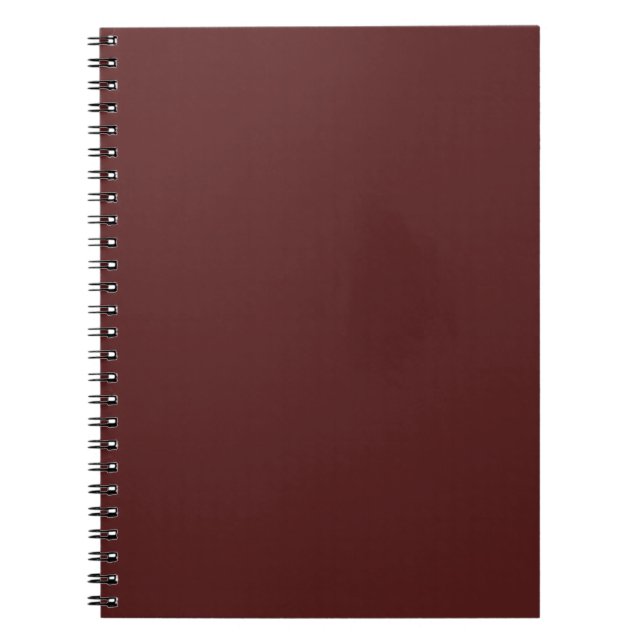 Burgundy Deep Red Custom Branded Notebook (Front)