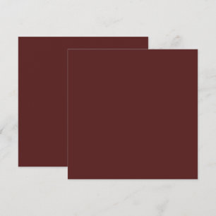 Burgundy Deep Red Custom Branded Thank You Card